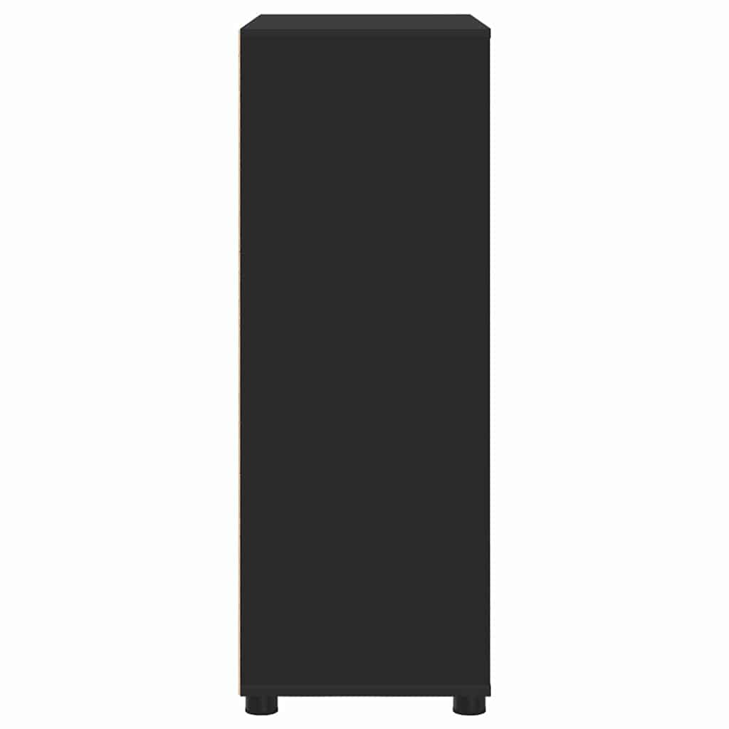 Badkamer Kast met lade Zwart 72,5 x 36,5 x 100 cm Bewerkt hout