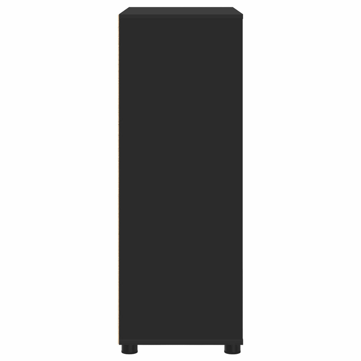 Badkamer Kast met lade Zwart 72,5 x 36,5 x 100 cm Bewerkt hout