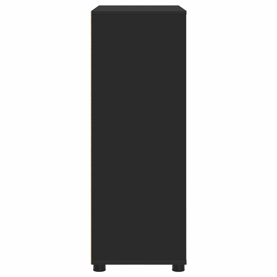 Badkamer Kast met lade Zwart 72,5 x 36,5 x 100 cm Bewerkt hout