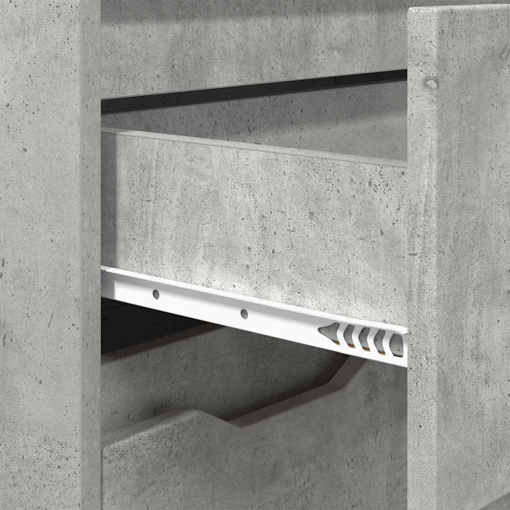 Badkamer Kast Beton Grijs 72,5 x 36,5 x 100 cm Bewerkt hout