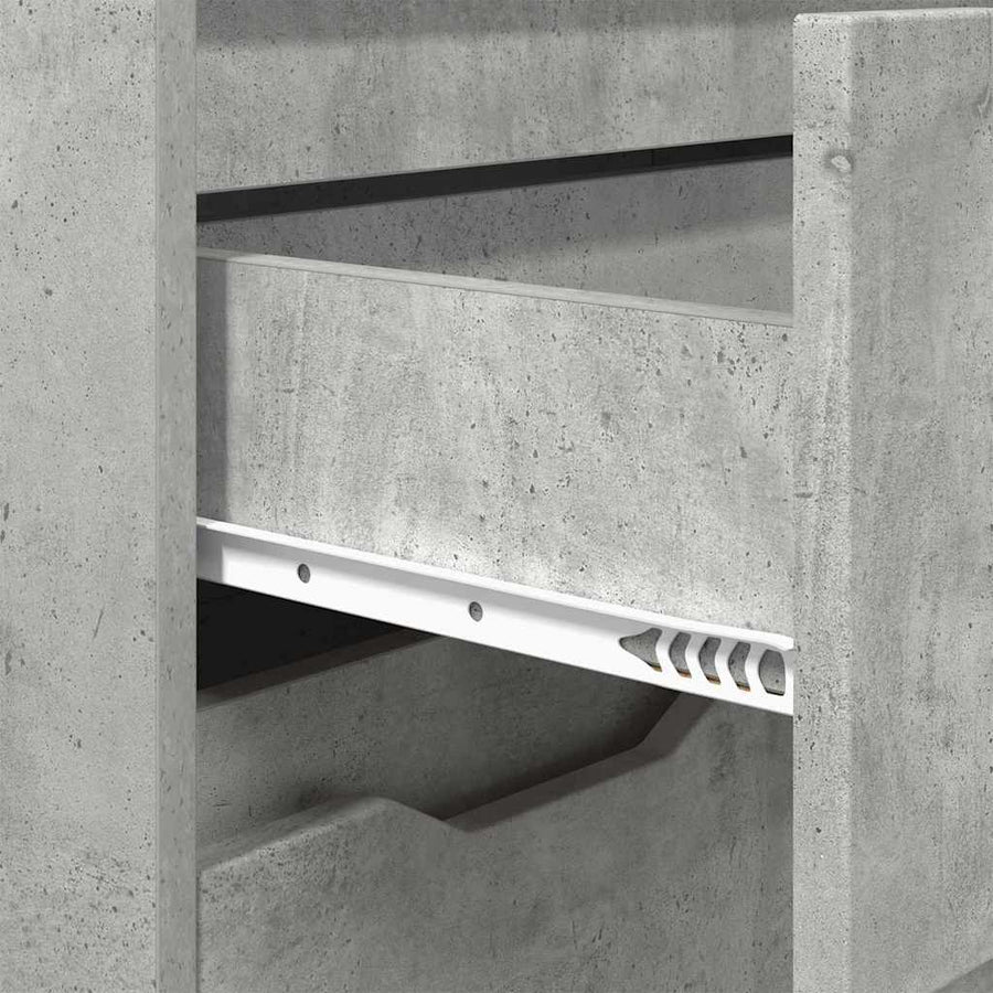 Badkamer Kast Beton Grijs 72,5 x 36,5 x 100 cm Bewerkt hout