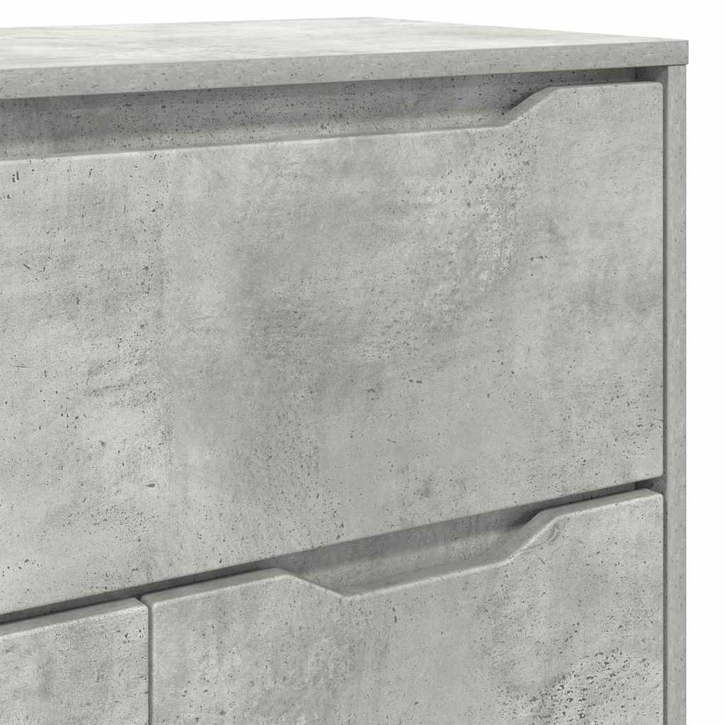 Badkamer Kast Beton Grijs 72,5 x 36,5 x 100 cm Bewerkt hout