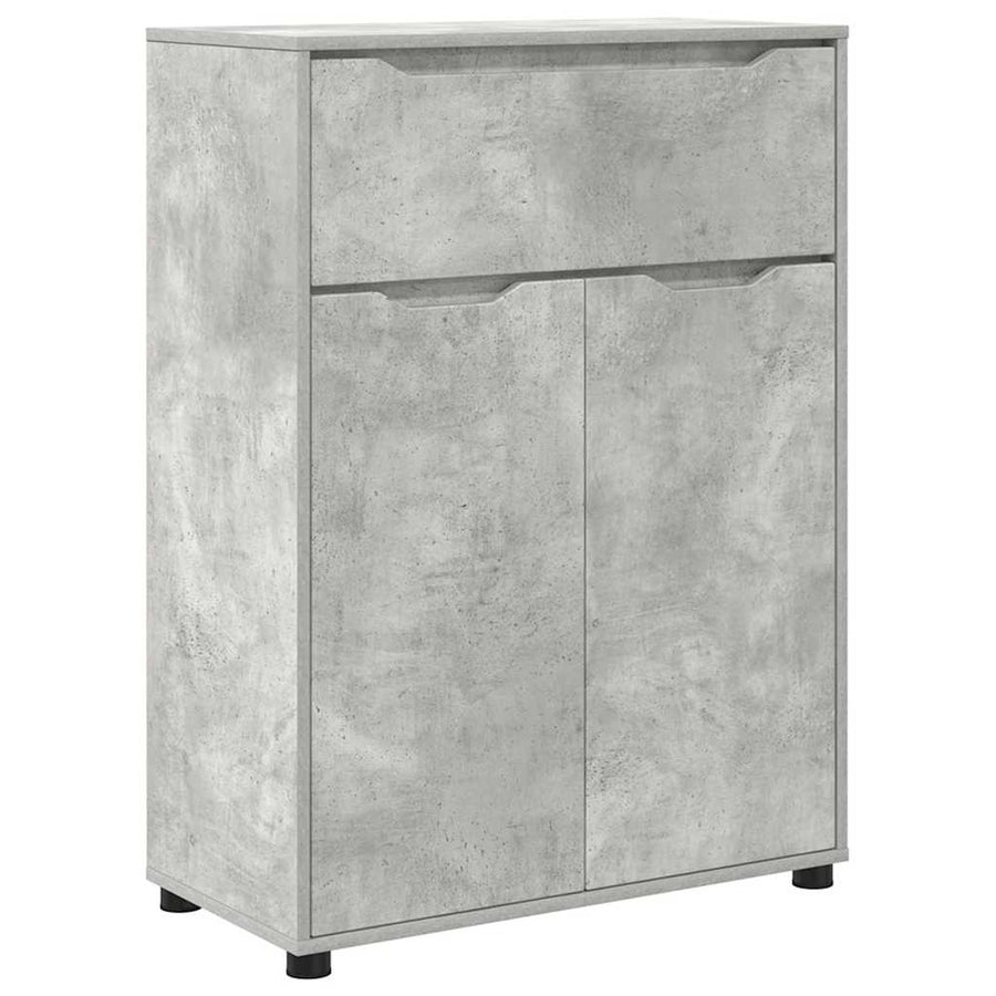 Badkamer Kast Beton Grijs 72,5 x 36,5 x 100 cm Bewerkt hout
