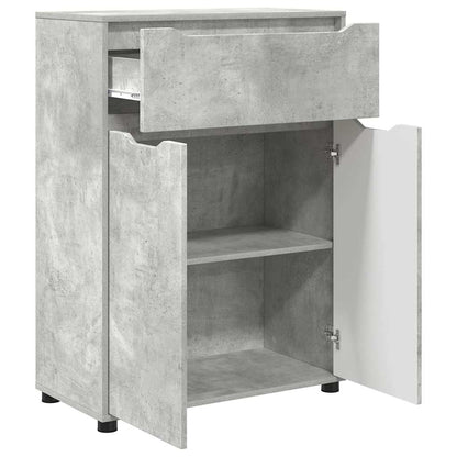 Badkamer Kast Beton Grijs 72,5 x 36,5 x 100 cm Bewerkt hout