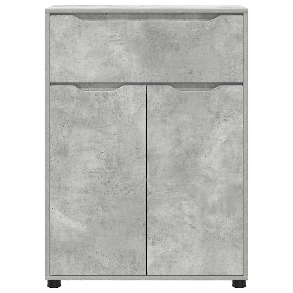 Badkamer Kast Beton Grijs 72,5 x 36,5 x 100 cm Bewerkt hout