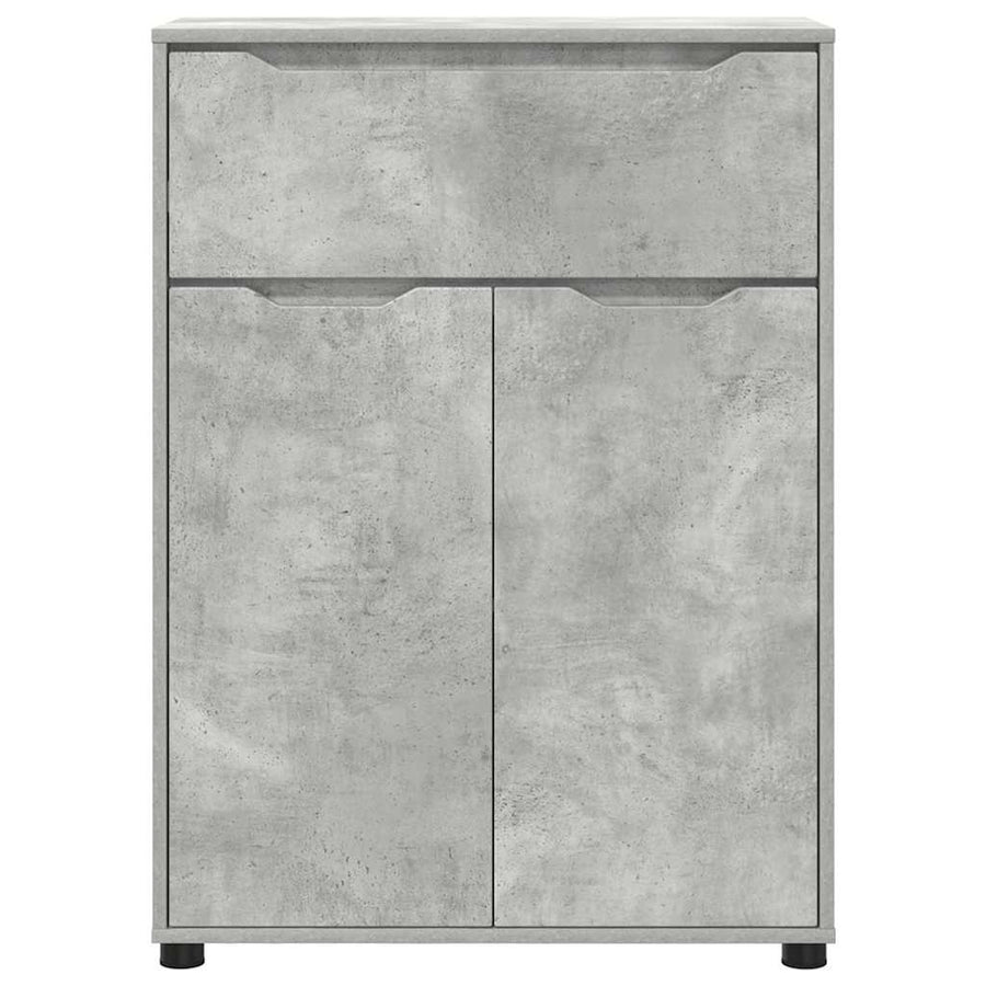 Badkamer Kast Beton Grijs 72,5 x 36,5 x 100 cm Bewerkt hout