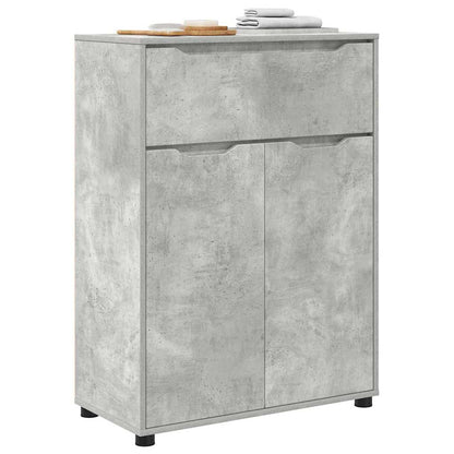 Badkamer Kast Beton Grijs 72,5 x 36,5 x 100 cm Bewerkt hout