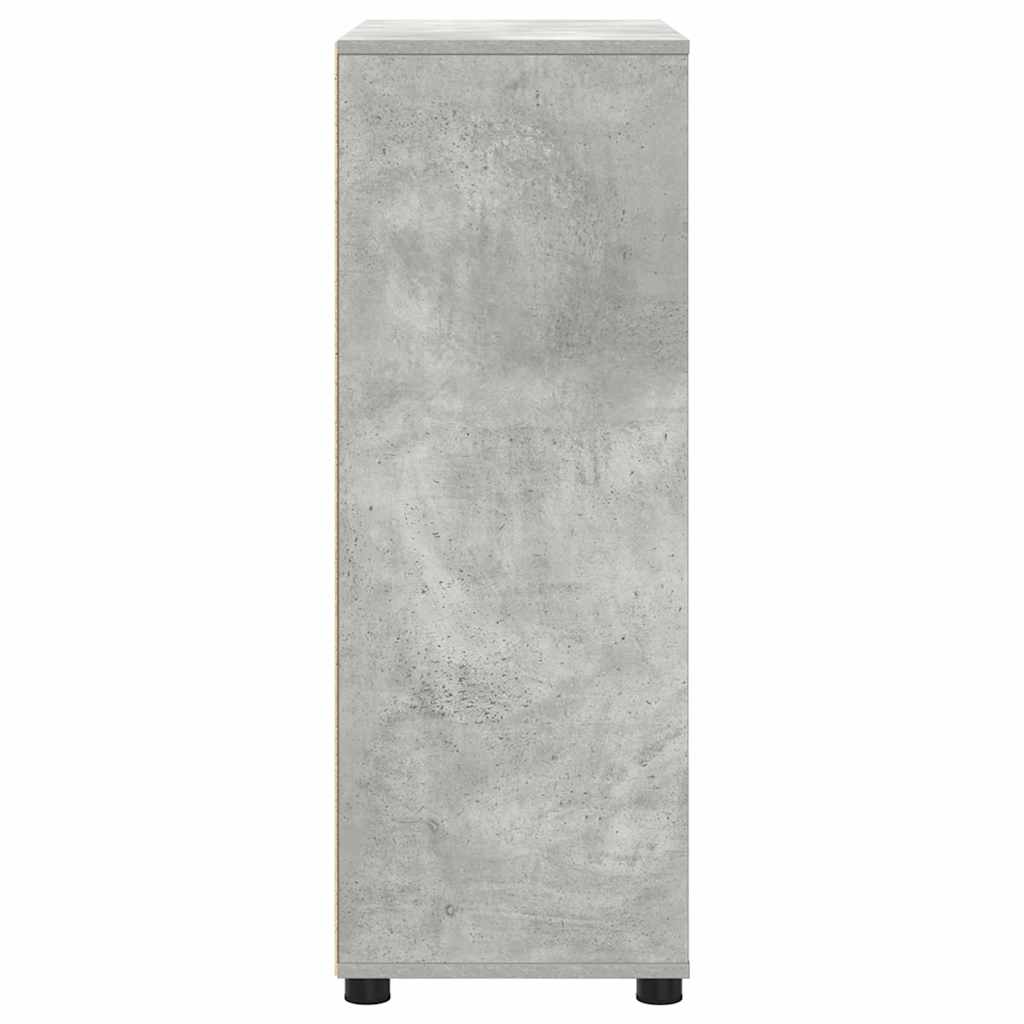Badkamer Kast Beton Grijs 72,5 x 36,5 x 100 cm Bewerkt hout