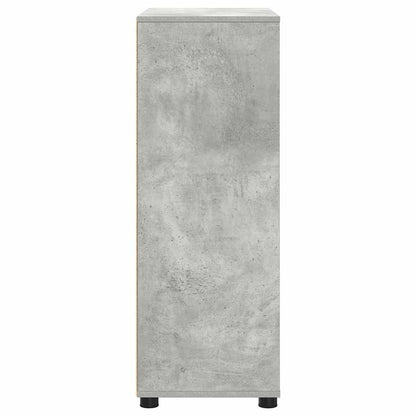 Badkamer Kast Beton Grijs 72,5 x 36,5 x 100 cm Bewerkt hout