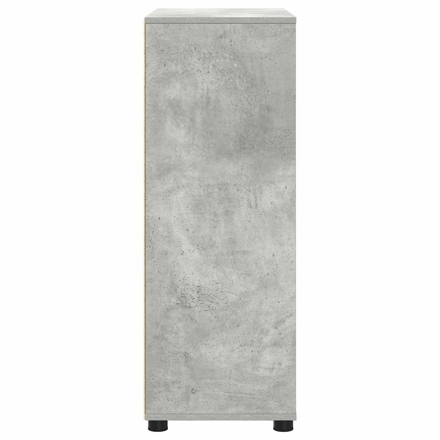 Badkamer Kast Beton Grijs 72,5 x 36,5 x 100 cm Bewerkt hout