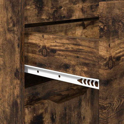 Badkamer Kast Gerookt eiken 72,5 x 36,5 x 100 cm Bewerkt hout