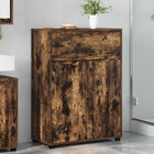 Bathroom Cabinet Smoked Oak 72.5 x 36.5 x 100 cm Engineered Wood