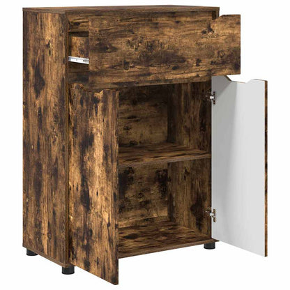 Badkamer Kast Gerookt eiken 72,5 x 36,5 x 100 cm Bewerkt hout