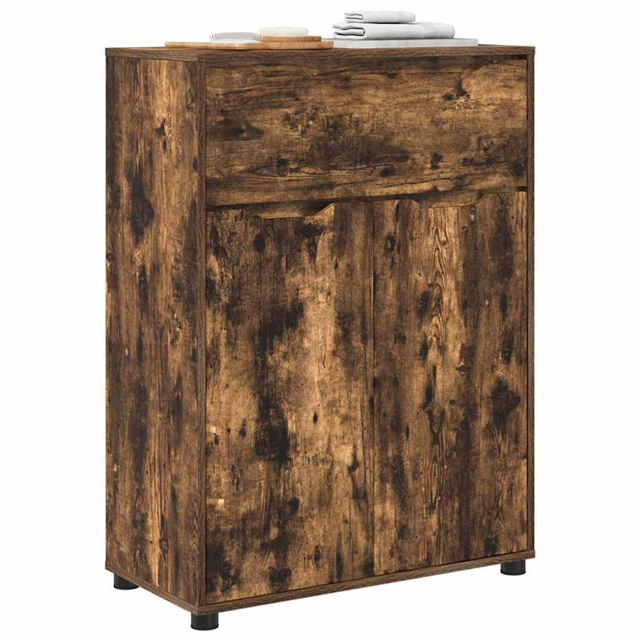 Badkamer Kast Gerookt eiken 72,5 x 36,5 x 100 cm Bewerkt hout