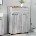 Badkamerkast 72,5x36,5x100 cm grijs bewerkt hout