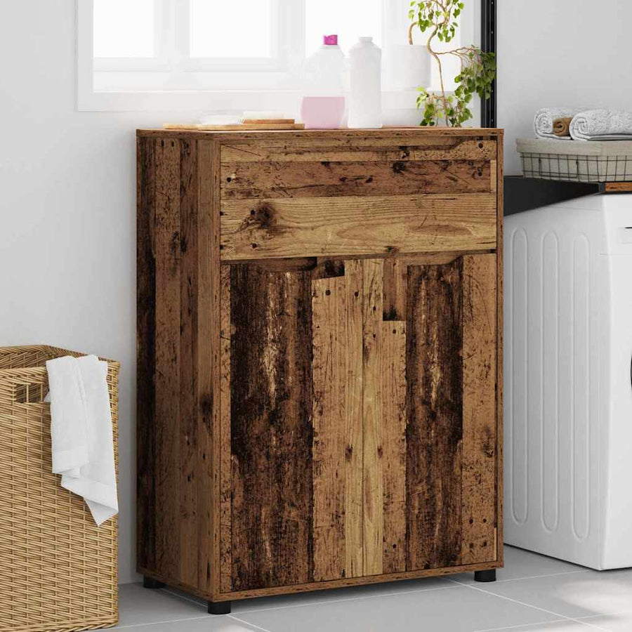 Badkamer Kast Oud Hout 72,5 x 36,5 x 100 cm Bewerkt hout