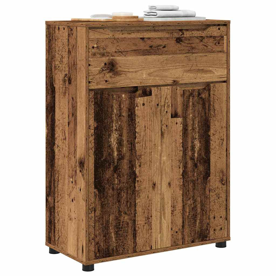 Badkamer Kast Oud Hout 72,5 x 36,5 x 100 cm Bewerkt hout