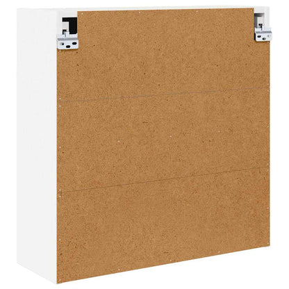 Badkamer spiegelkast met plank Wit 60 x 20 x 60 cm Bewerkt hout