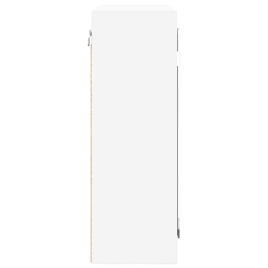 Badkamer spiegelkast met plank Wit 60 x 20 x 60 cm Bewerkt hout
