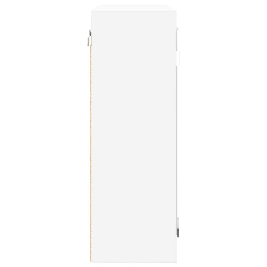 Badkamer spiegelkast met plank Wit 60 x 20 x 60 cm Bewerkt hout