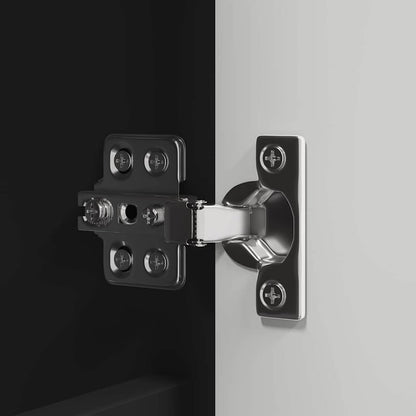 Badkamer spiegelkast Zwart 60 x 20 x 60 cm Bewerkt hout