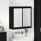 Bathroom Mirror Cabinet Black 60 x 20 x 60 cm Engineered Wood