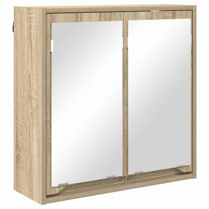 Badkamer spiegelkast Sonoma Eiken 60 x 20 x 60 cm Bewerkt hout