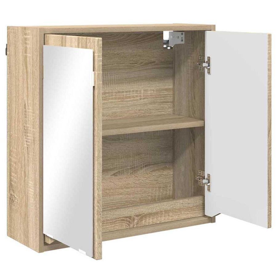Badkamer spiegelkast Sonoma Eiken 60 x 20 x 60 cm Bewerkt hout