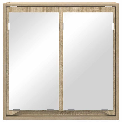 Badkamer spiegelkast Sonoma Eiken 60 x 20 x 60 cm Bewerkt hout