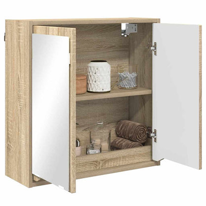 Badkamer spiegelkast Sonoma Eiken 60 x 20 x 60 cm Bewerkt hout