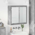Badkamer spiegelkast beton grijs 60x20x60 cm