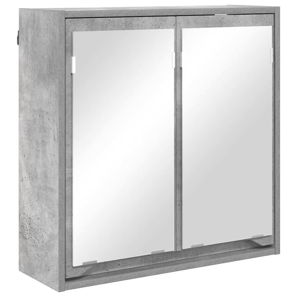 Badkamer spiegelkast Beton Grijs 60 x 20 x 60 cm Bewerkt hout