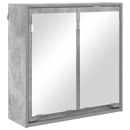 Badkamer spiegelkast Beton Grijs 60 x 20 x 60 cm Bewerkt hout