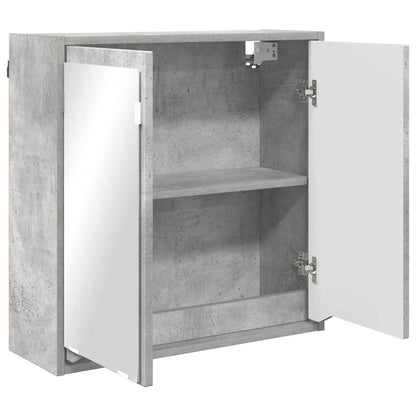 Badkamer spiegelkast Beton Grijs 60 x 20 x 60 cm Bewerkt hout