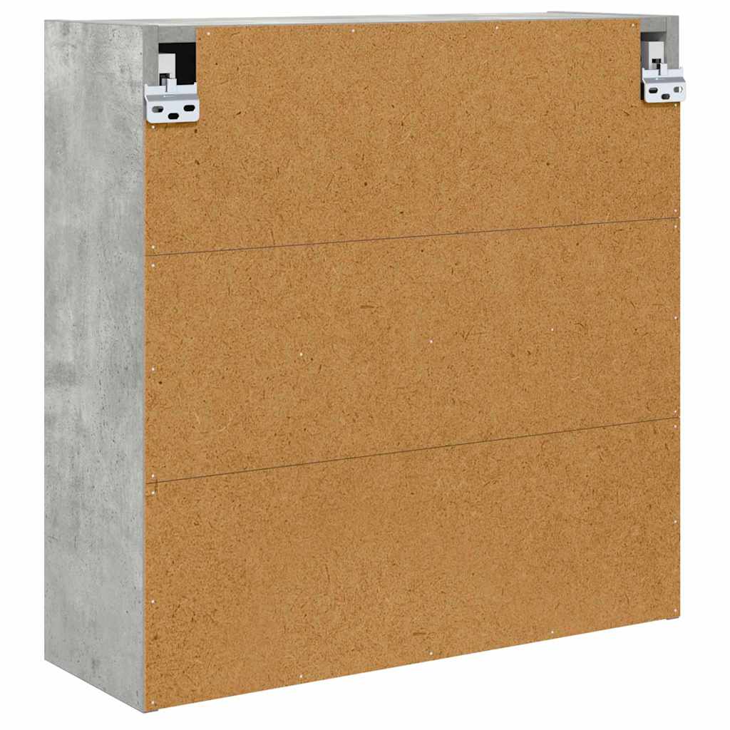 Badkamer spiegelkast Beton Grijs 60 x 20 x 60 cm Bewerkt hout