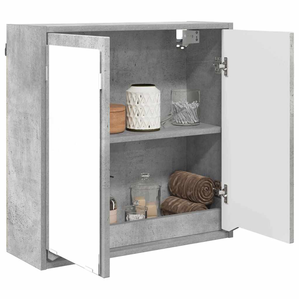 Badkamer spiegelkast Beton Grijs 60 x 20 x 60 cm Bewerkt hout