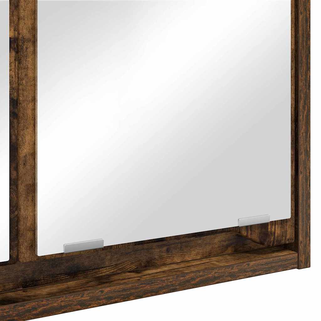 Badkamer spiegelkast Gerookt eiken 60 x 20 x 60 cm Bewerkt hout