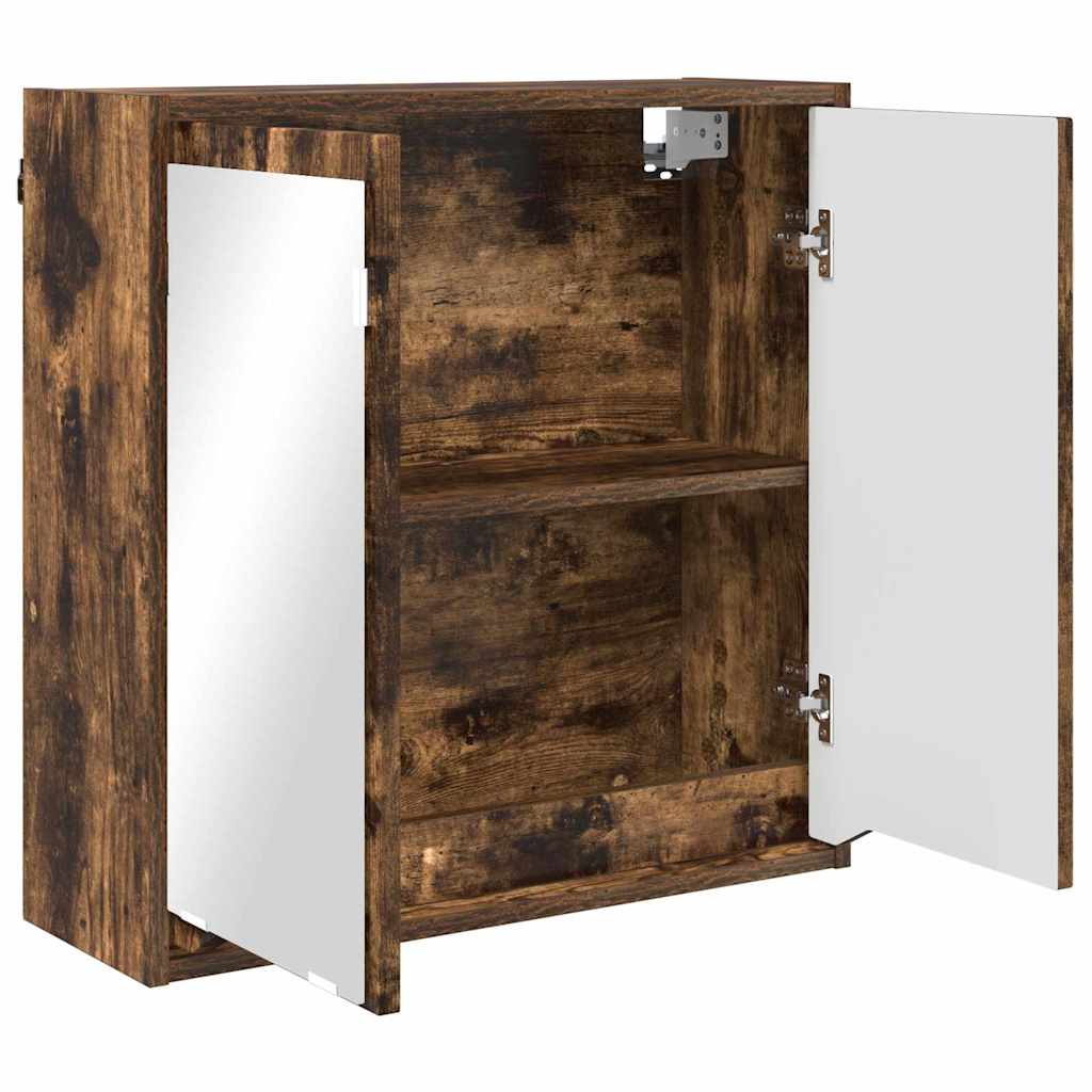 Badkamer spiegelkast Gerookt eiken 60 x 20 x 60 cm Bewerkt hout