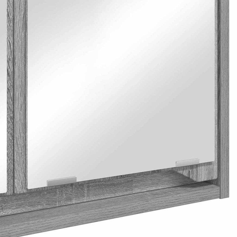 Badkamer spiegelkast Grijs Sonoma 60 x 20 x 60 cm Bewerkt hout