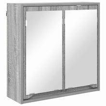 Badkamer spiegelkast Grijs Sonoma 60 x 20 x 60 cm Bewerkt hout