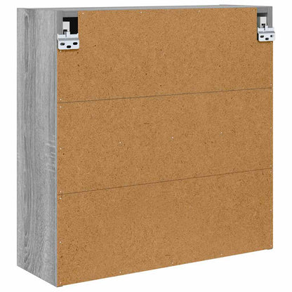 Badkamer spiegelkast Grijs Sonoma 60 x 20 x 60 cm Bewerkt hout