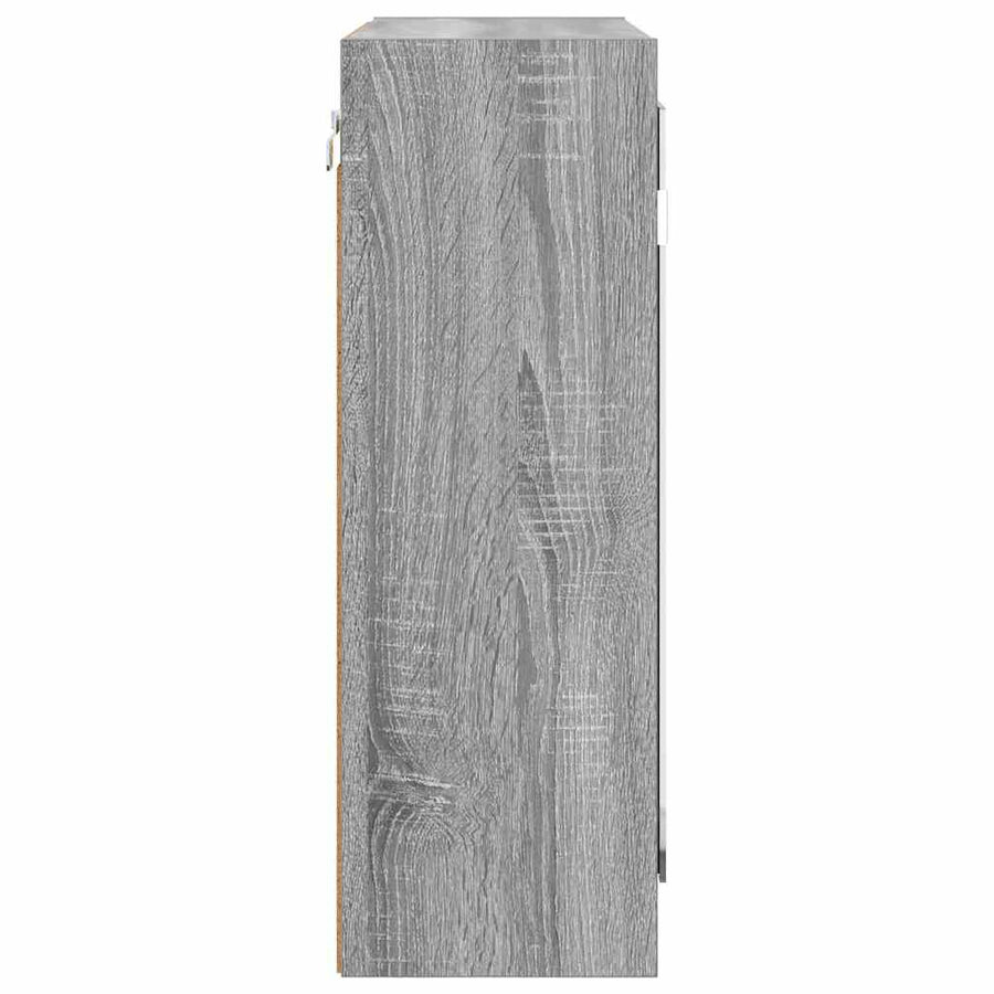 Badkamer spiegelkast Grijs Sonoma 60 x 20 x 60 cm Bewerkt hout