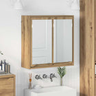 Bathroom mirror cabinet Artisan Oak 60 x 20 x 60 cm Engineered wood