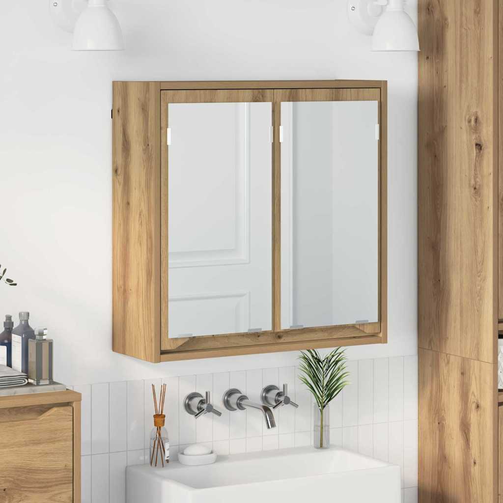 Badkamer spiegelkast Artisan Eiken 60 x 20 x 60 cm Bewerkt hout