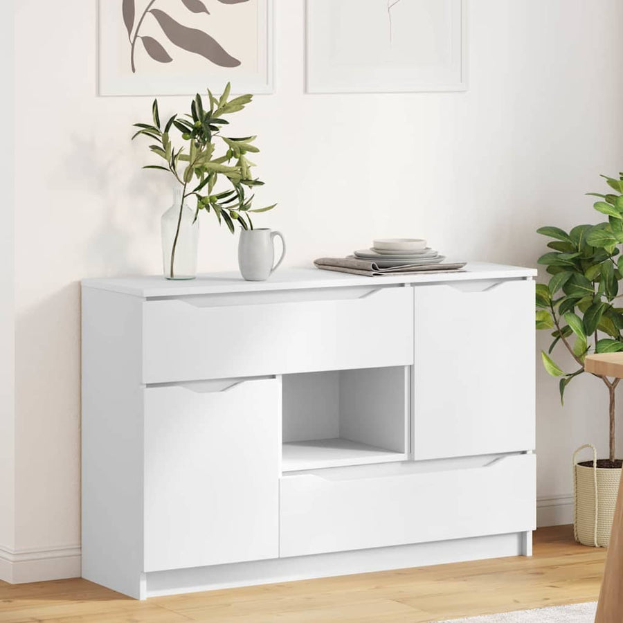 Dressoir met lade Wit 100 x 30 x 65,6 Bewerkt hout