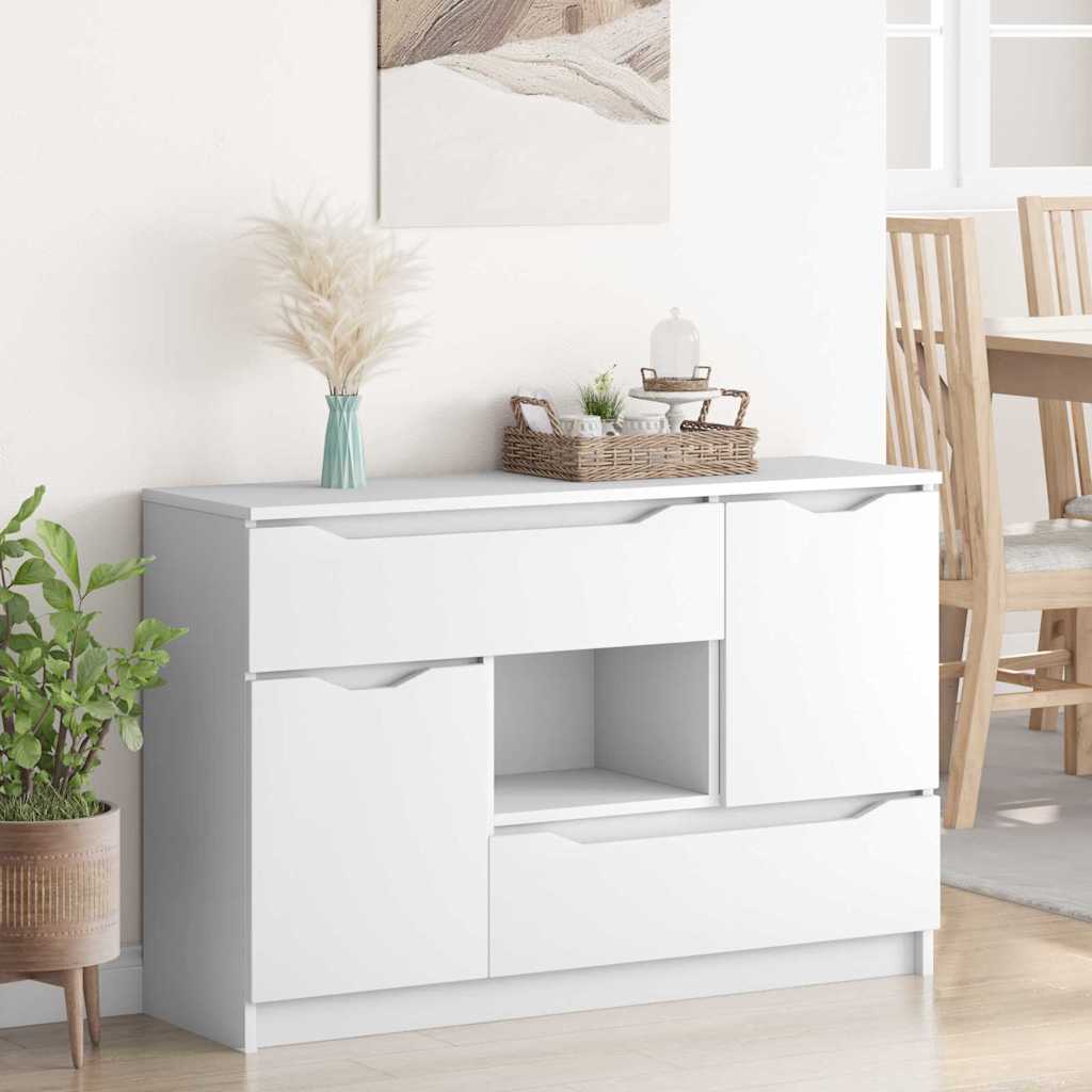 Dressoir met lade Wit 100 x 30 x 65,6 Bewerkt hout