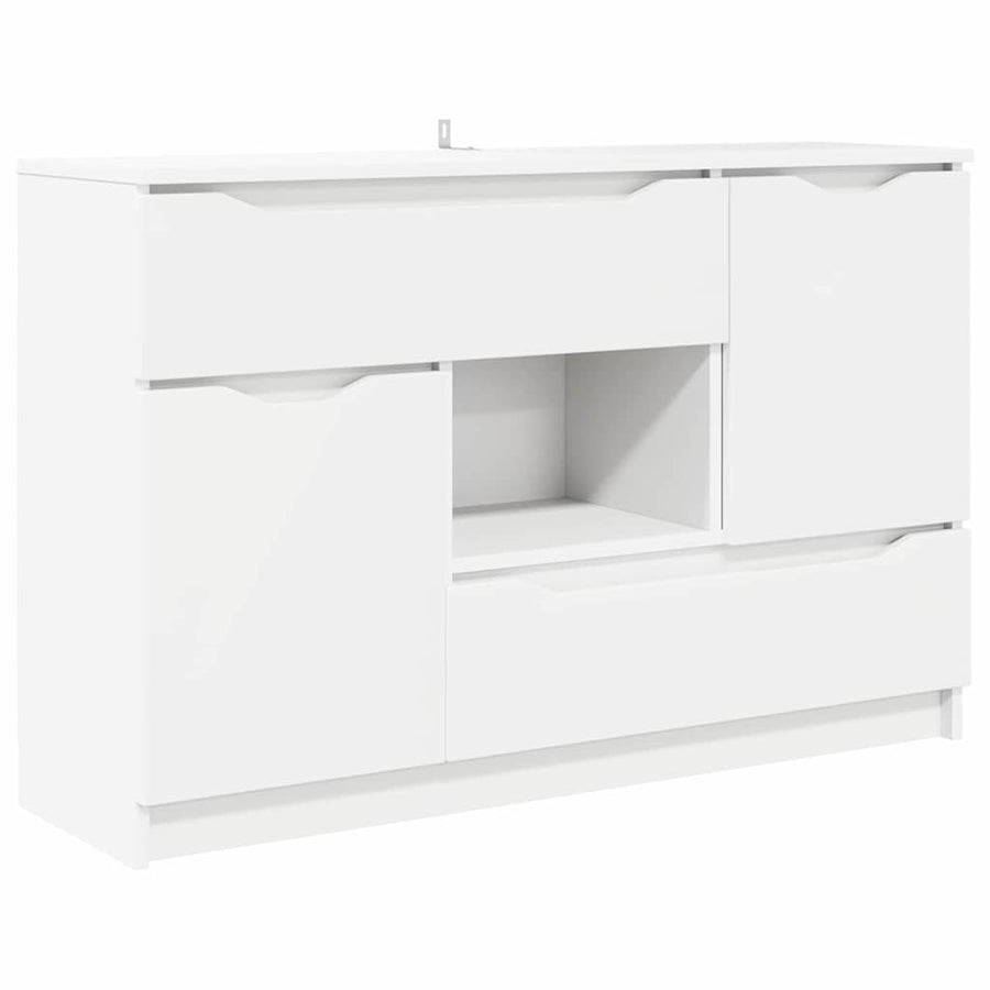 Dressoir met lade Wit 100 x 30 x 65,6 Bewerkt hout