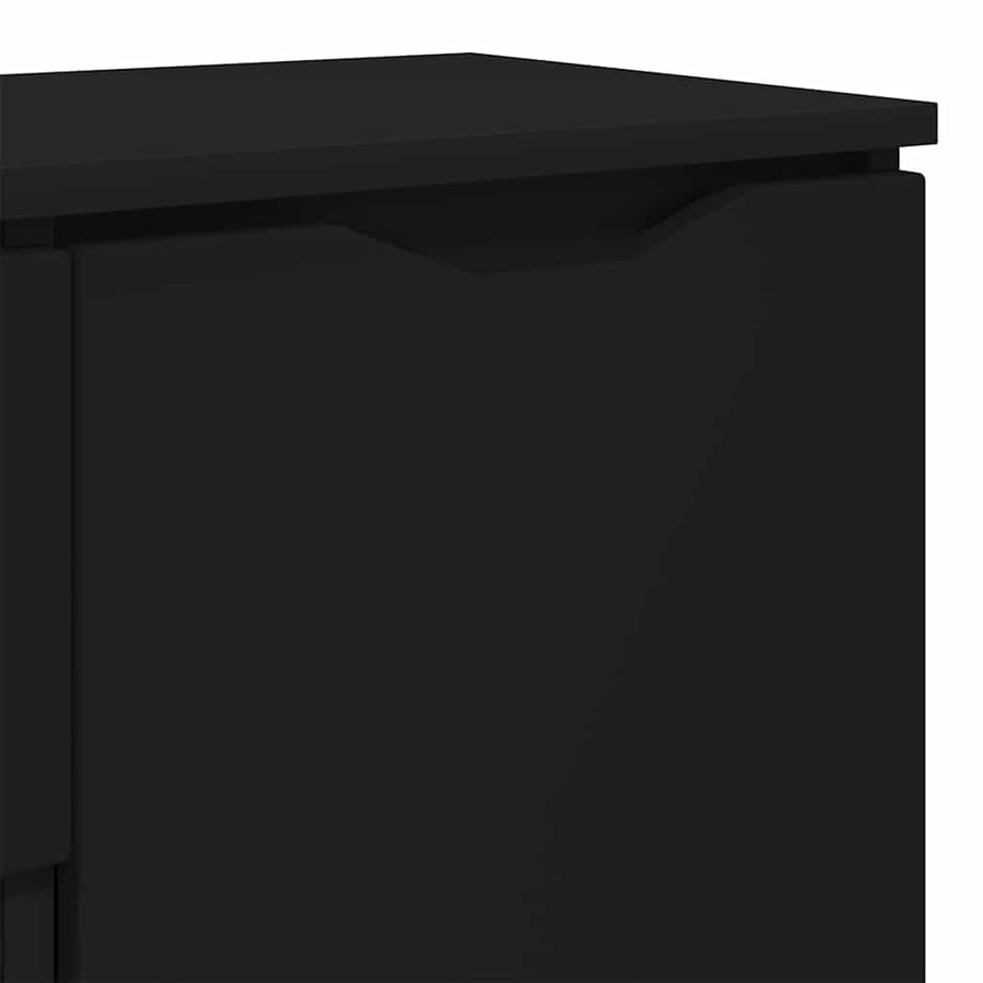 Dressoir met lade Zwart 100 x 30 x 65,6 Bewerkt hout