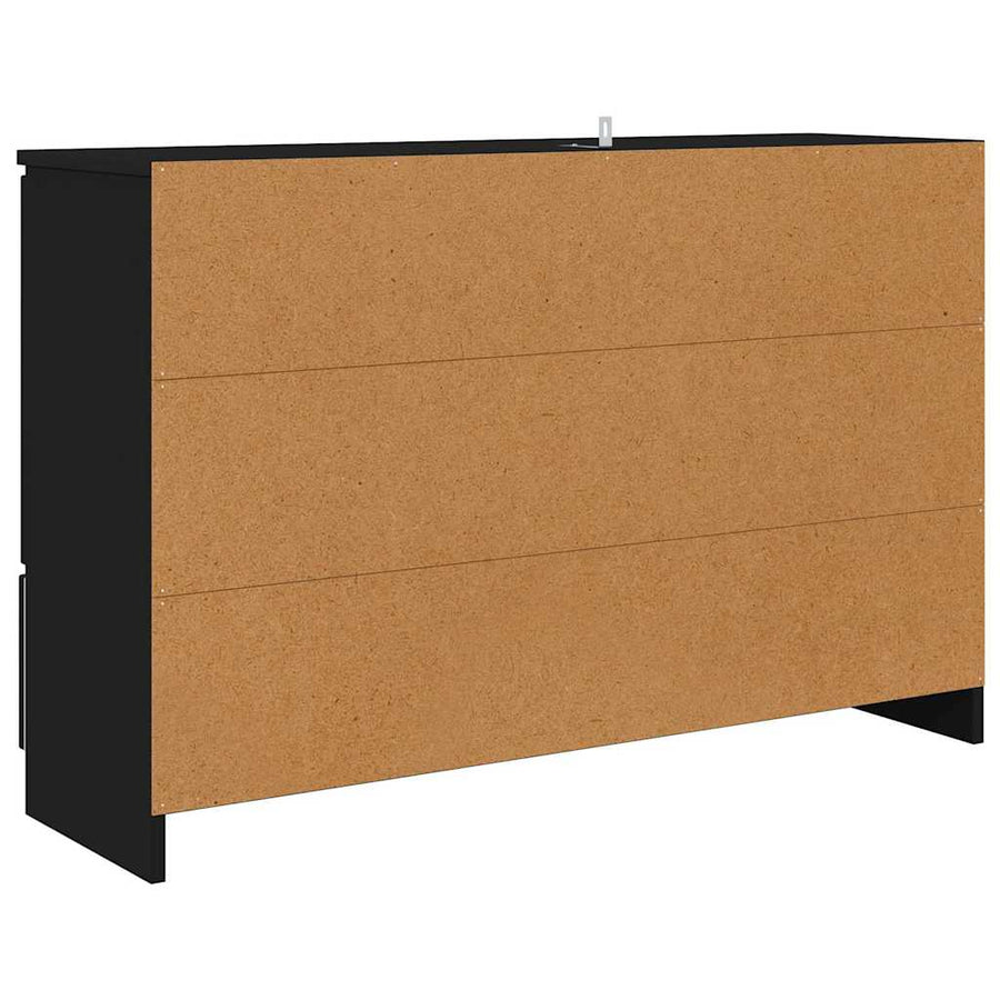 Dressoir met lade Zwart 100 x 30 x 65,6 Bewerkt hout