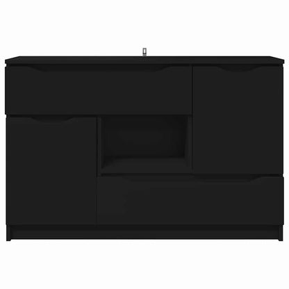Dressoir met lade Zwart 100 x 30 x 65,6 Bewerkt hout